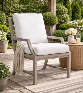 Lane Venture Willow Aluminum Dining Arm Chair