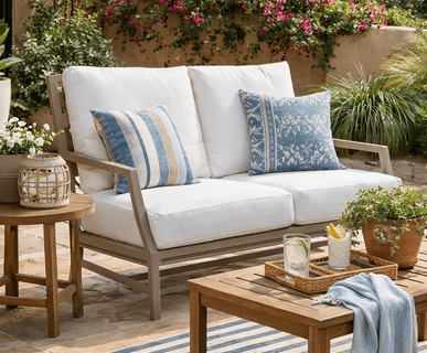 Lane Venture Willow Aluminum Loveseat