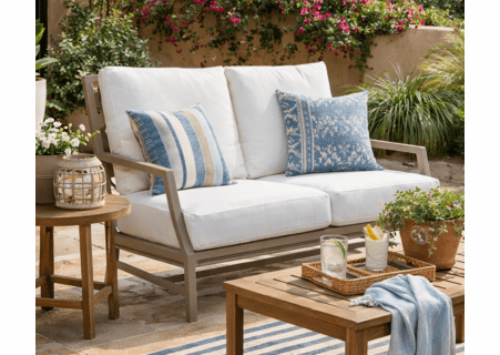 Lane Venture Willow Aluminum Loveseat