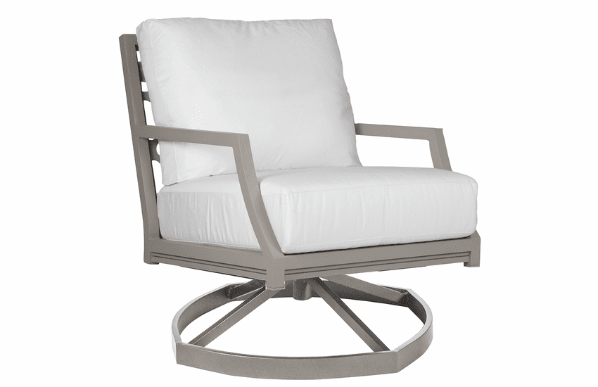Lane Venture Willow Aluminum Modern Low Back Swivel Rocker