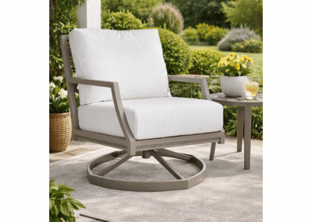 Lane Venture Willow Aluminum Modern Low Back Swivel Rocker