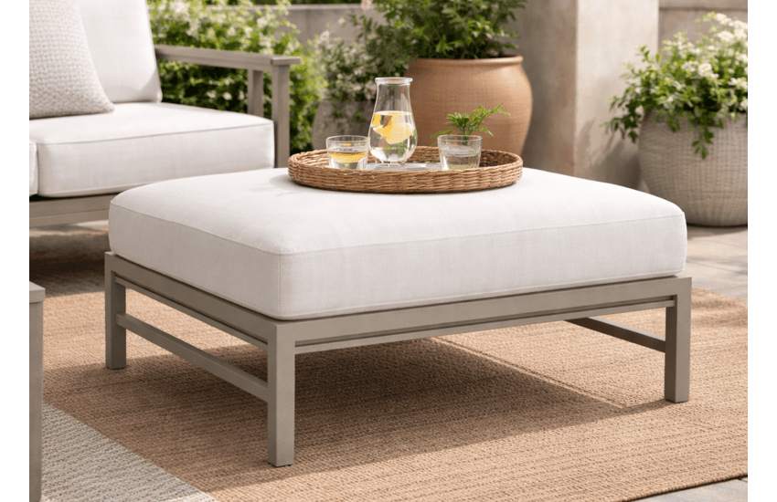 Lane Venture Willow Aluminum Sectional Ottoman