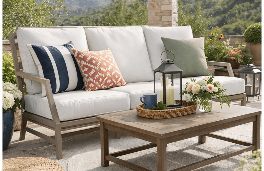 Lane Venture Willow Aluminum Sofa