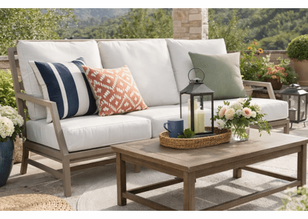 Lane Venture Willow Aluminum Sofa