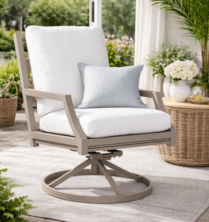 Lane Venture Willow Aluminum Swivel Dining Chair