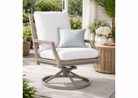 Lane Venture Willow Aluminum Swivel Dining Chair
