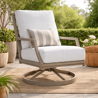 Lane Venture Willow Aluminum Swivel Lounge Chair