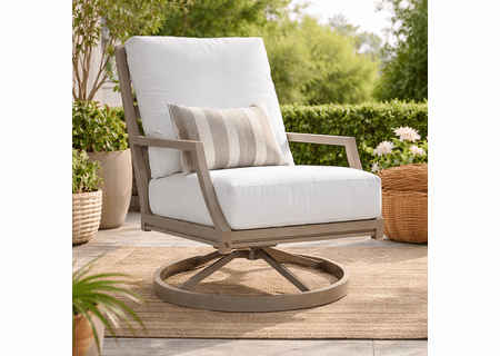 Lane Venture Willow Aluminum Swivel Lounge Chair