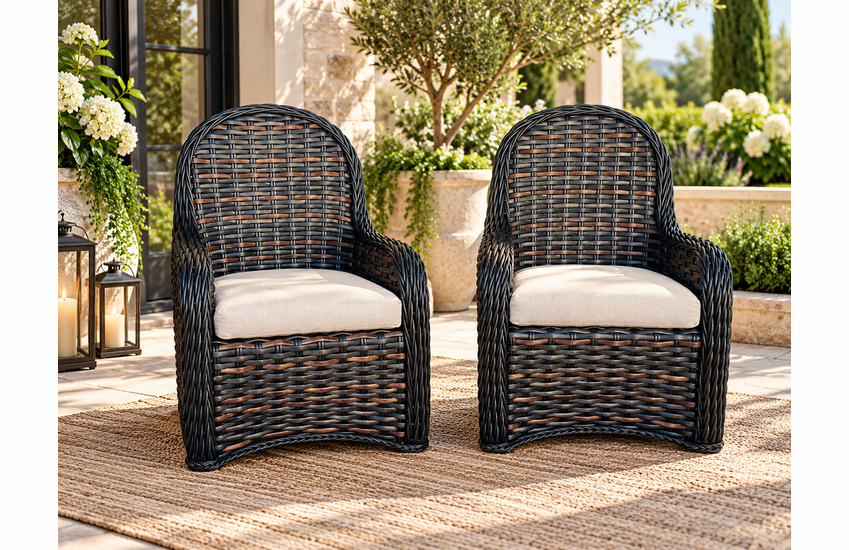 LaneVenture Southampton Outdoor Wicker  Set of 2 Chairs 