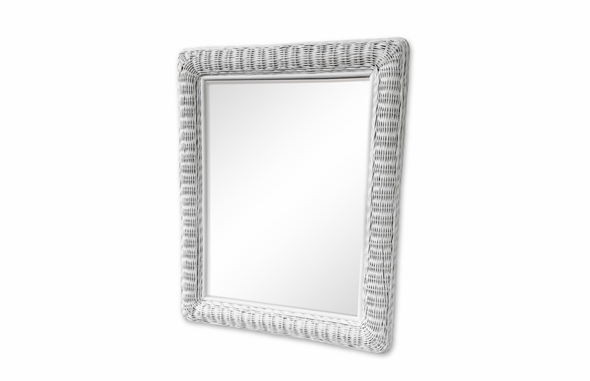 Large Rectangular Wicker Mirror Wicker Paradise