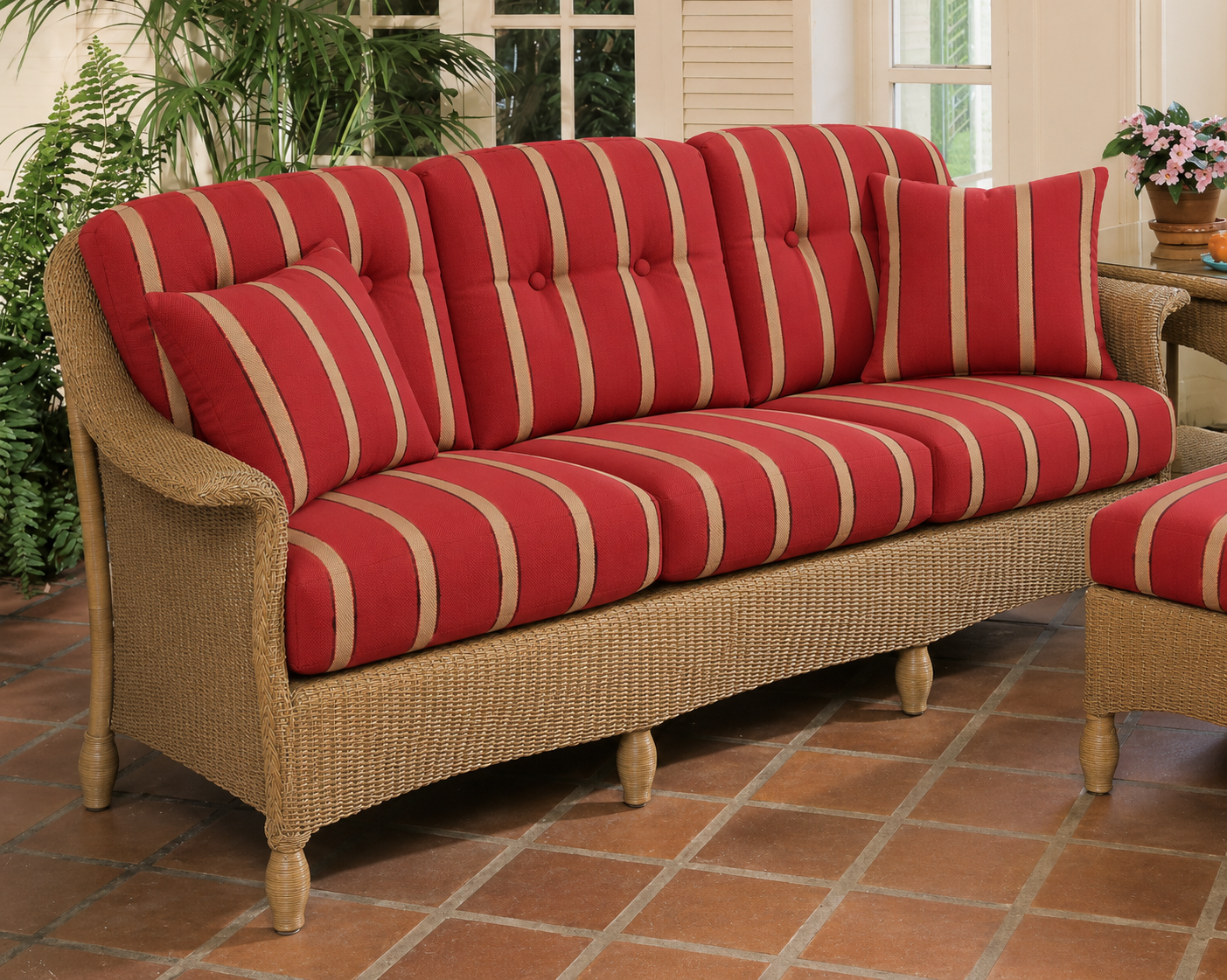 Lloyd Flanders Embassy Sofa Replacement Cushions (6 Cushions)