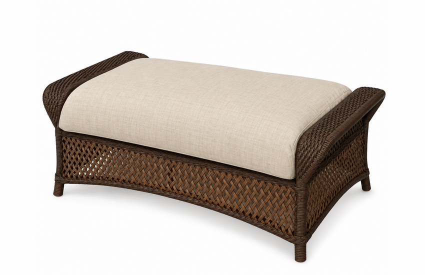 Lloyd Flanders Grand Traverse Large Ottoman Replacement Cushion