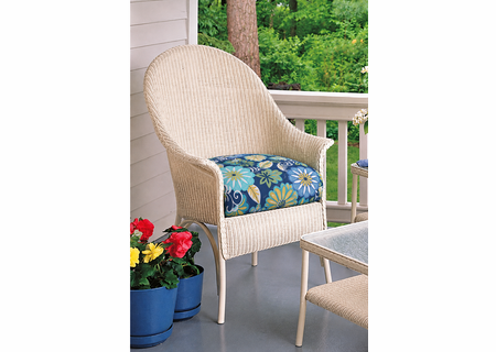 Lloyd Flanders Heirloom High Back Chair Replacement Cushion