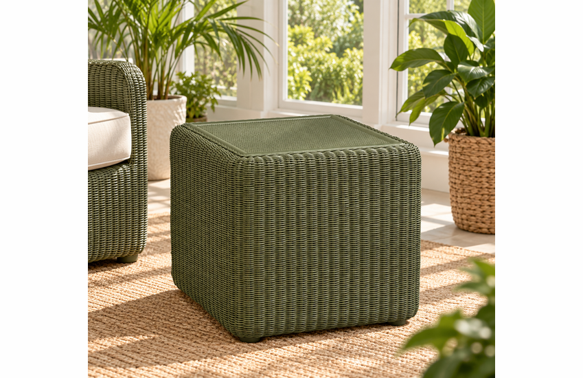 Braxton Culler Luma Wicker End Table (Available in 30 Finish Choices)