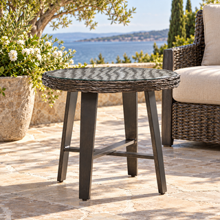 Marco Island Outdoor Wicker End Table