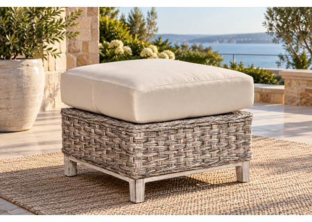 Marco Island Outdoor Wicker Ottoman