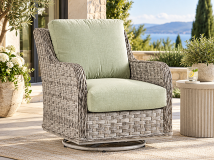 Marco Island Outdoor Wicker Swivel Glider Chair