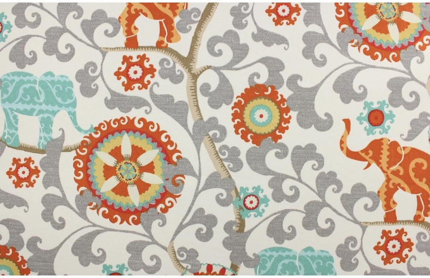 Menagerie Cayenne Indoor/Outdoor Fabric