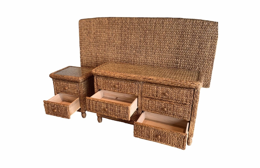 Woven Seagrass Bedroom Set of 3-Miramar