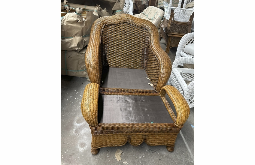 Morrocco chair and ottoman 