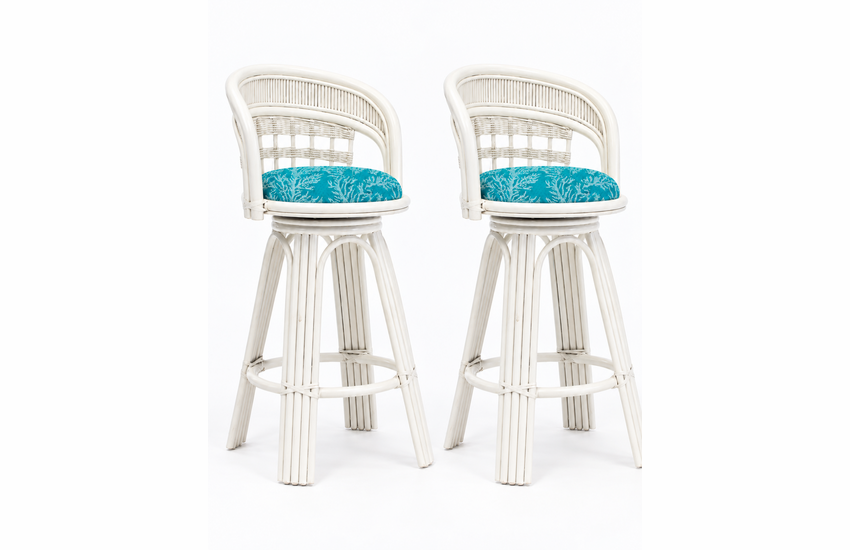 Nantucket Rattan Barstool (Set of 2)