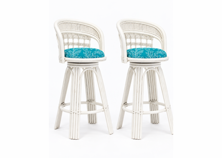 Nantucket Rattan Barstool (Set of 2)