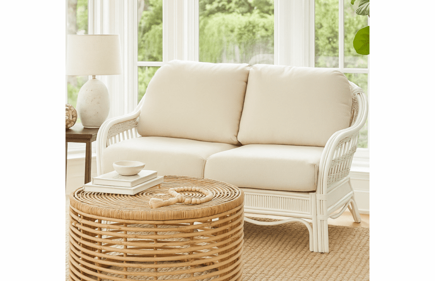 Nantucket Rattan Loveseat