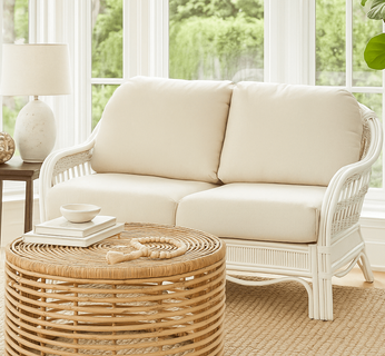 Nantucket Rattan Loveseat