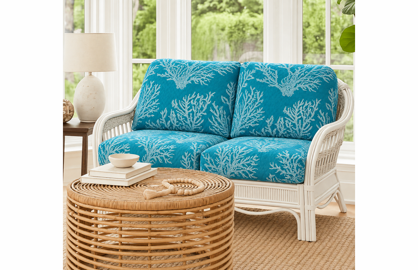 Nantucket Rattan Loveseat