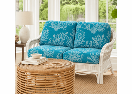Nantucket Rattan Loveseat