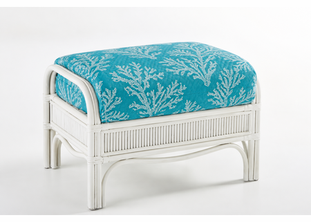Nantucket Rattan Ottoman
