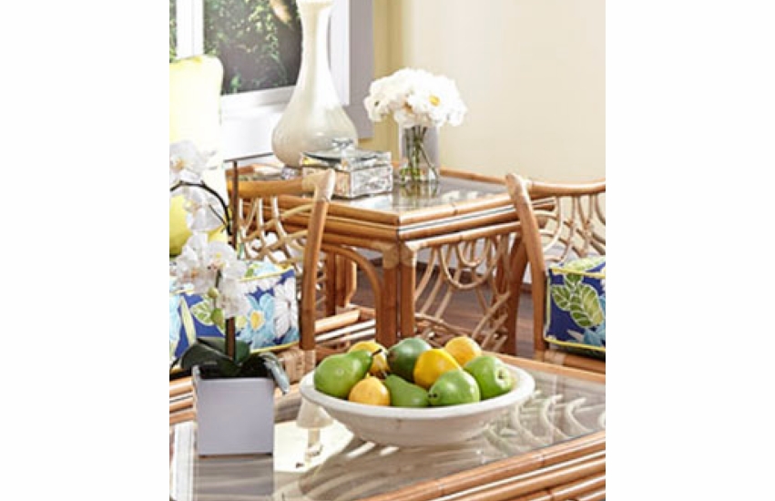 Nassau Rattan End Table