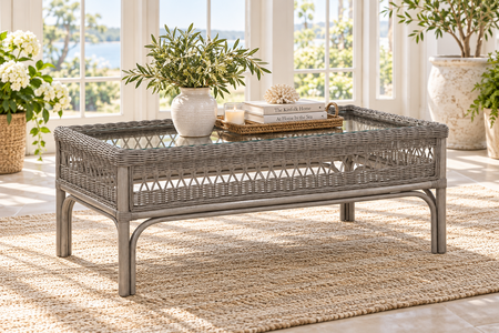 Braxton Culler Nassau Wicker Coffee Table (Available in 30 Finish Choices)