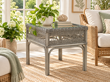 Braxton Culler Nassau Wicker Square End Table (Available in 30 Finish Choices)