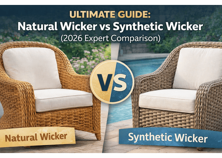 Natural vs Synthetic Wicker Furniture (2026 Guide)