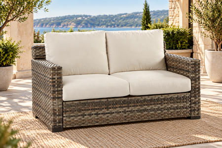 New Java Outdoor Wicker Loveseat