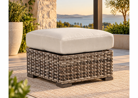 New Java Outdoor Wicker Ottoman