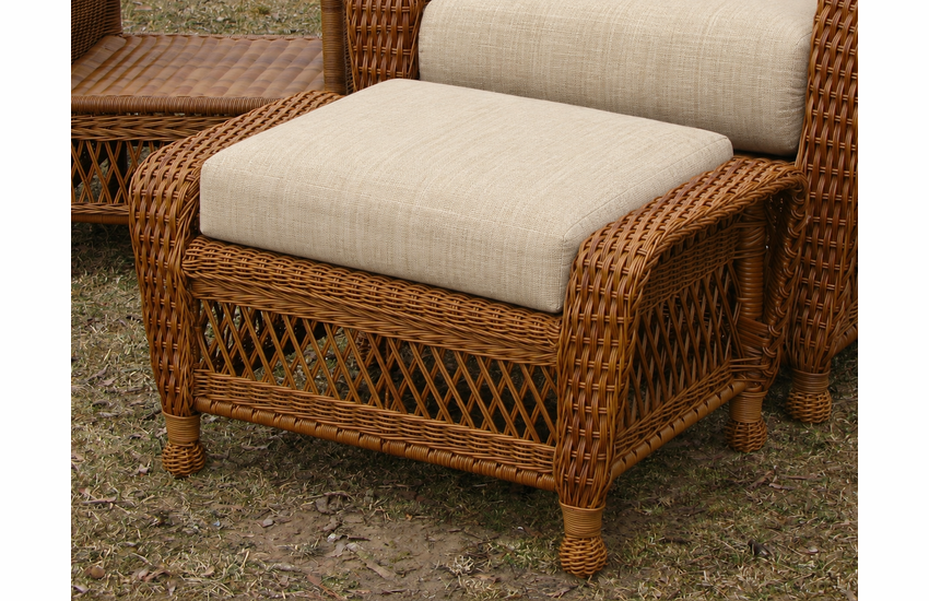 Ottoman Cushion - Wicker Style