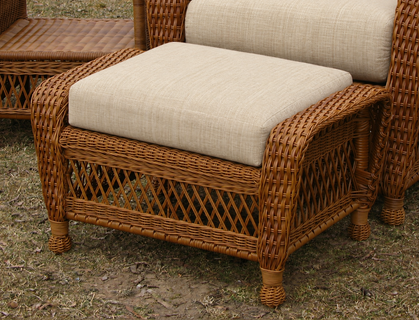 Ottoman Cushion - Wicker Style