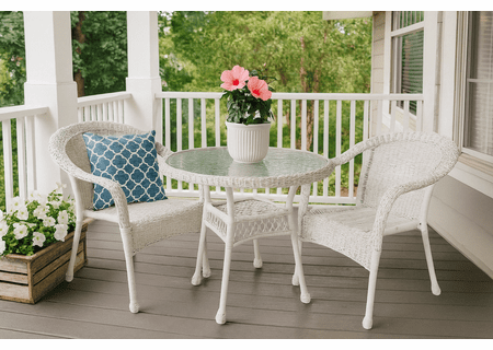 Outdoor Wicker Bistro set of 3