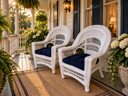  Outdoor Wicker Chair Set of 2 - Cape Cod