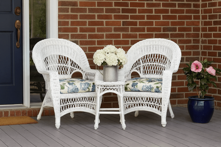 Outdoor Wicker Chair Set of 2 - Cape Cod In Stock