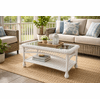 Outdoor Wicker Coffee Table: Cape Cod Collection (Available in 4 Finishes) 