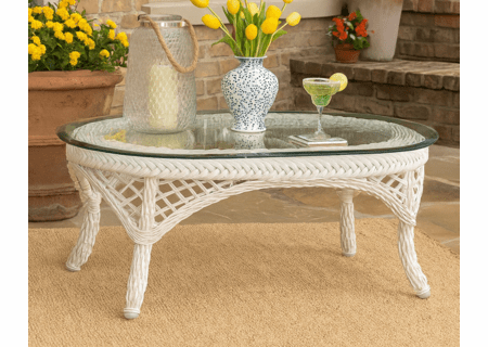 Outdoor Wicker Coffee Table - Savannah almond only