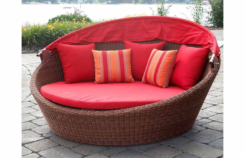 Outdoor Wicker Daybed Detail Image Wicker Paradise