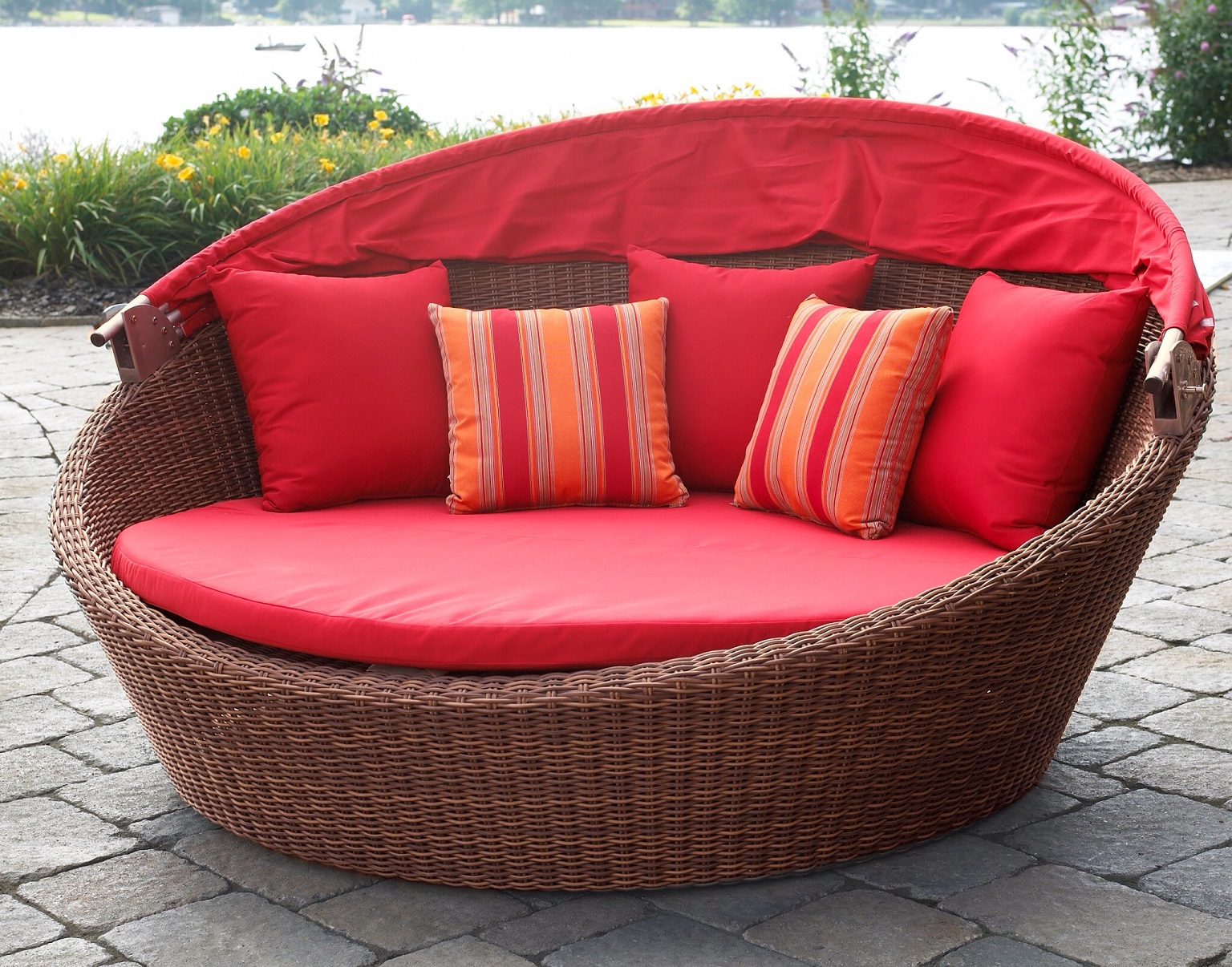 Outdoor Wicker Daybed Detail Image Wicker Paradise