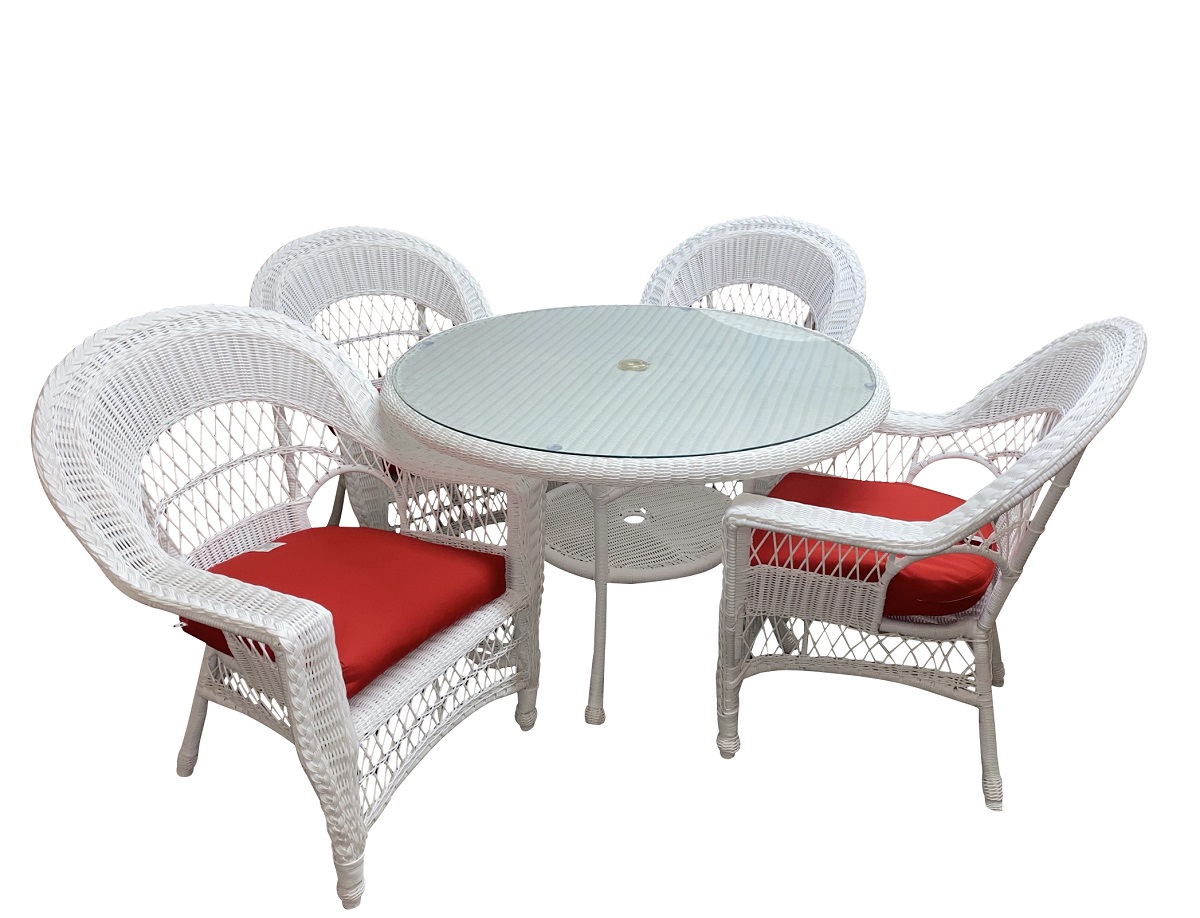 Outdoor Wicker Dining Set - Round