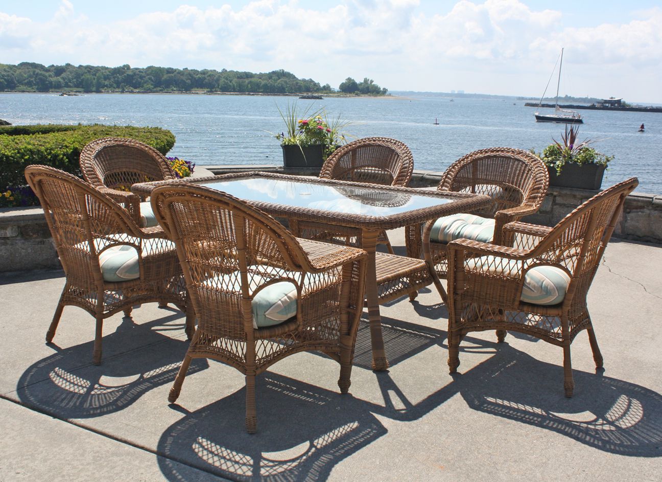 Outdoor Wicker Dining Set Cape Cod