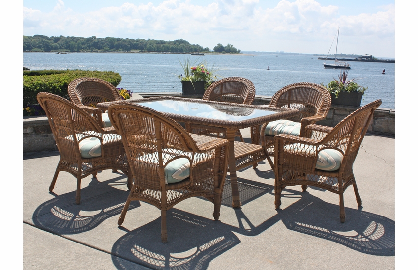 Outdoor Wicker Dining Set Cape Cod
