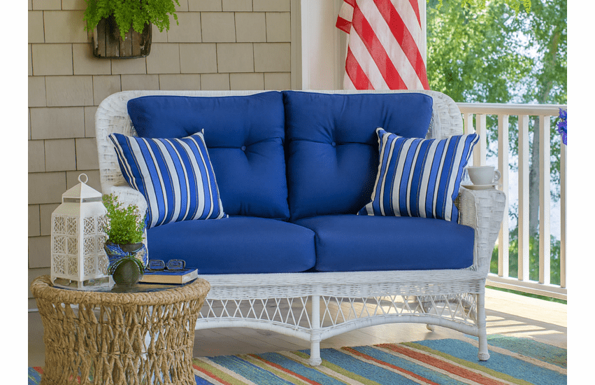 Outdoor Wicker Loveseat - Princeton